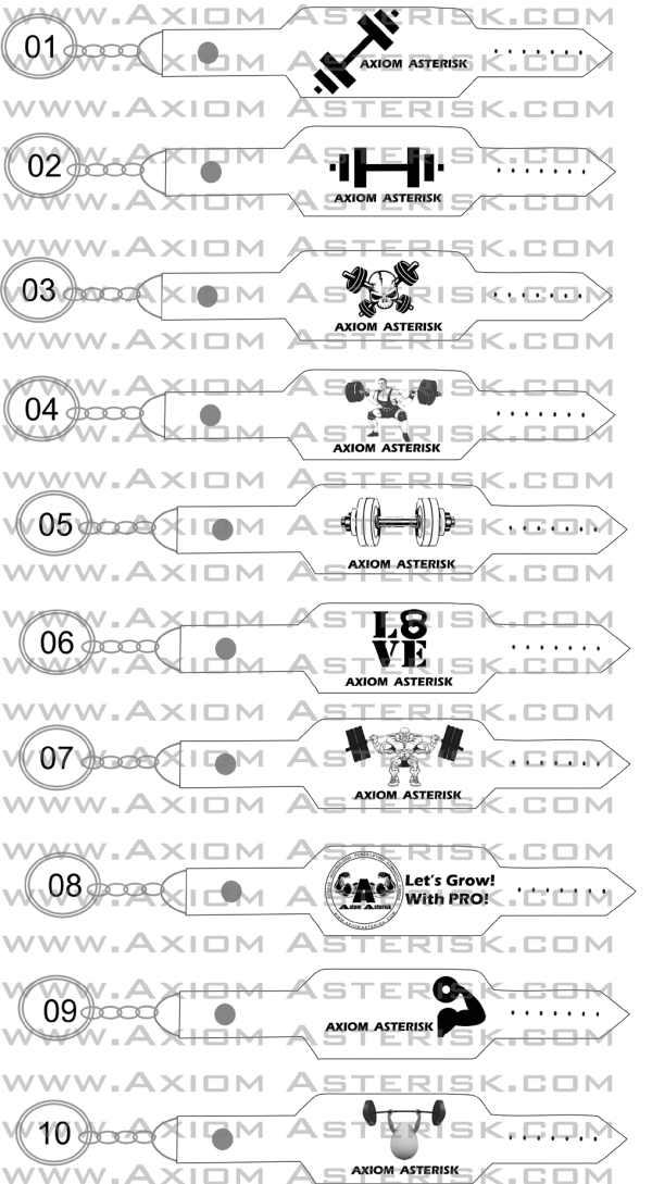 Mini WeightLifting Belts [Keychains] [AA-WLBKC-03]