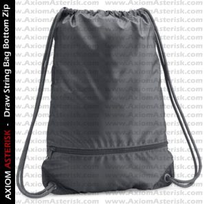 DRAW STRING BAG [ZIP BOTTOM] [AA-DSBBZ-04]