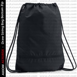 DRAW STRING BAG [ZIP BOTTOM] [AA-DSBBZ-05]