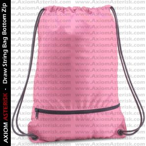 DRAW STRING BAG [ZIP BOTTOM] [AA-DSBBZ-06]